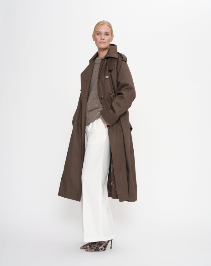 2NDDAY - Trenchcoat - Turkish Coffee - Willamena Dense - Stilkompagniet.dk