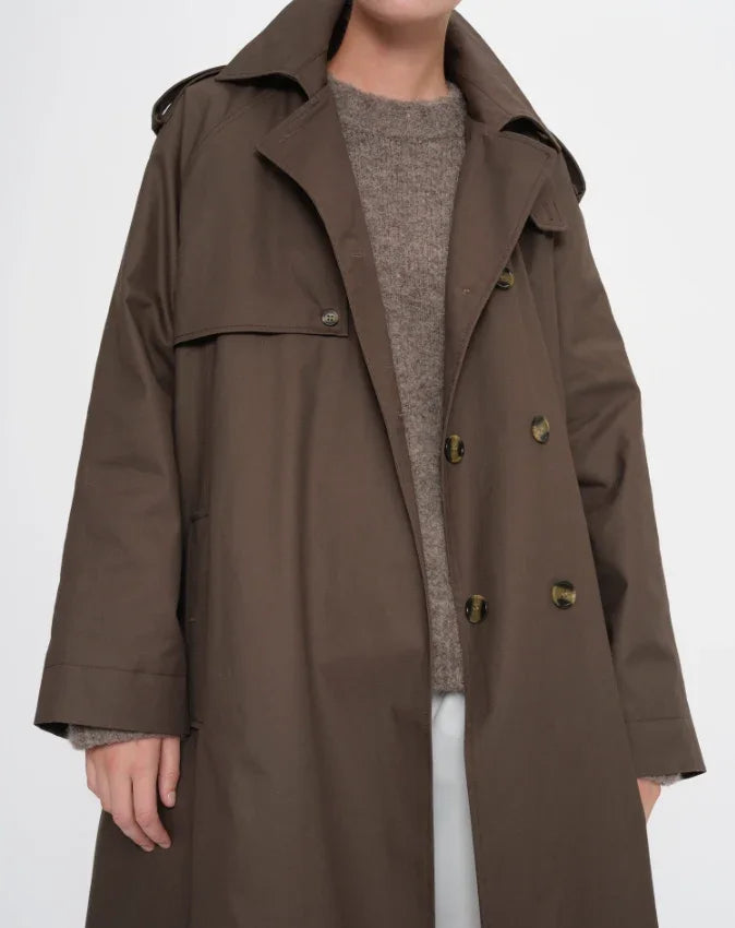 2NDDAY - Trenchcoat - Turkish Coffee - Willamena Dense - Stilkompagniet.dk