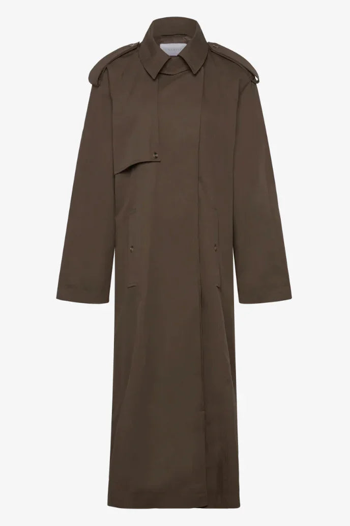 2NDDAY - Trenchcoat - Turkish Coffee - Willamena Dense - Stilkompagniet.dk