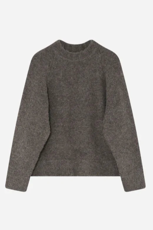 2NDDAY - Strik - Walnut - Garnet Curly Knit - Stilkompagniet.dk