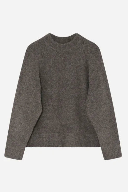 2NDDAY - Strik - Walnut - Garnet Curly Knit - Stilkompagniet.dk