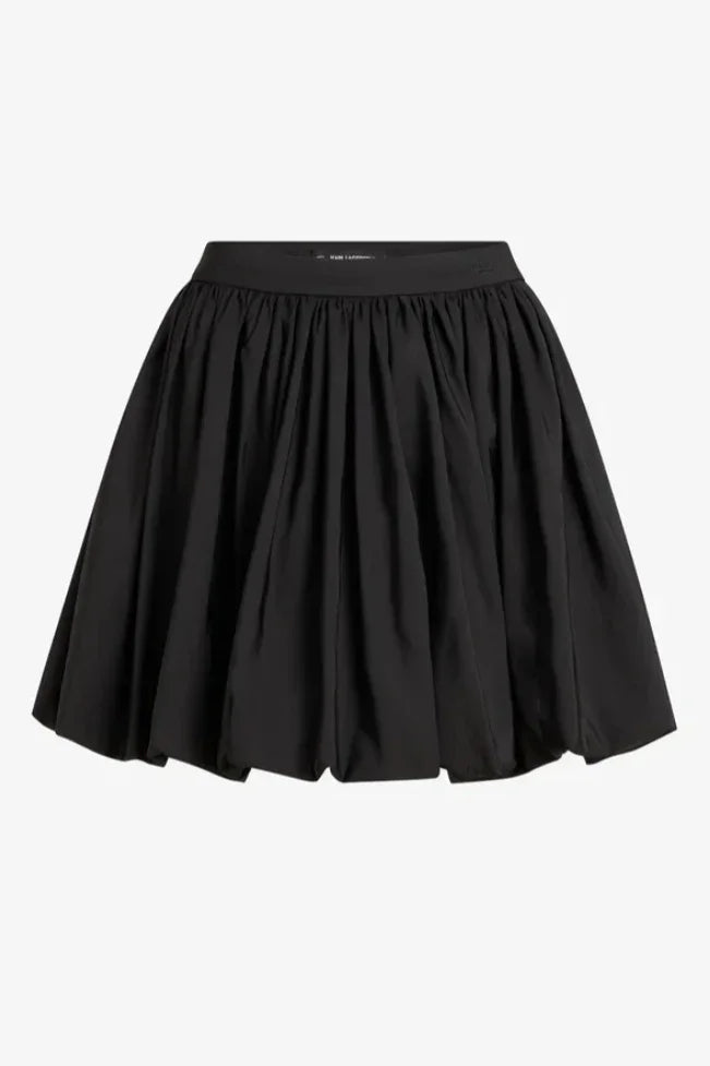 Karl Lagerfeld - Nederdel - Sort - Taffeta skirt - Stilkompagniet.dk