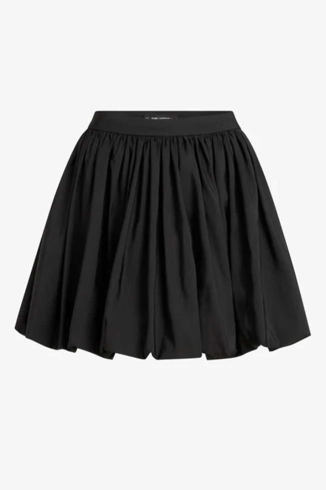 Karl Lagerfeld - Nederdel - Sort - Taffeta skirt