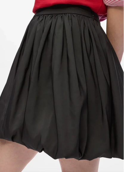 Karl Lagerfeld - Nederdel - Sort - Taffeta skirt - Stilkompagniet.dk