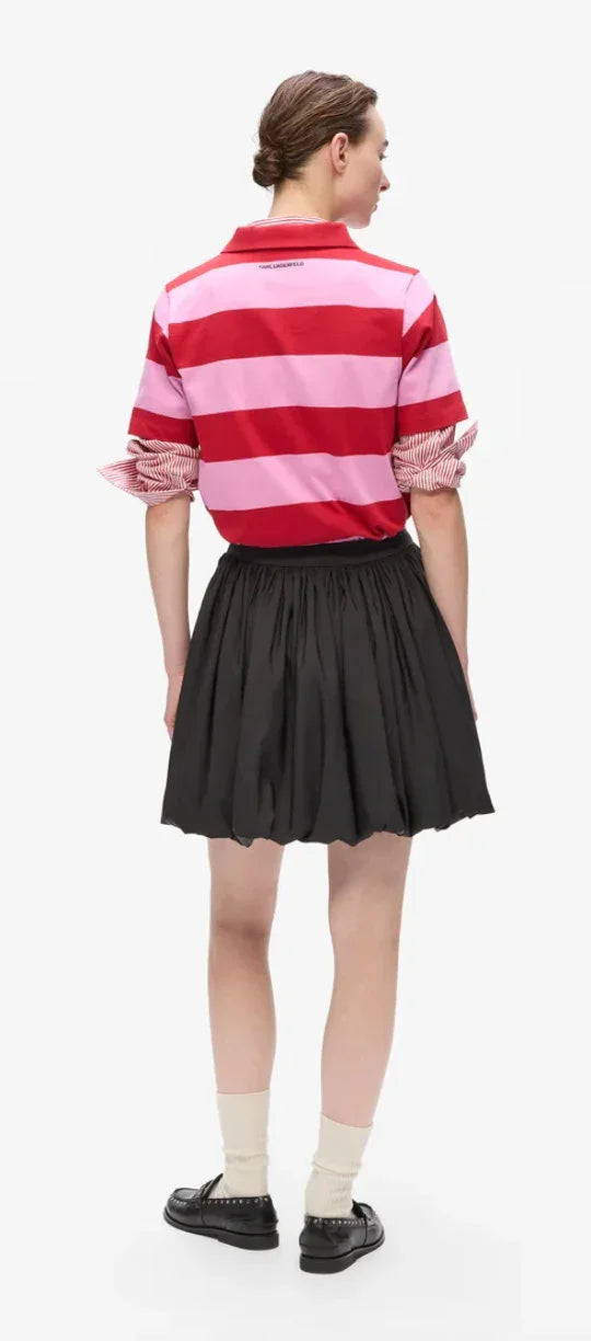 Karl Lagerfeld - Nederdel - Sort - Taffeta skirt - Stilkompagniet.dk