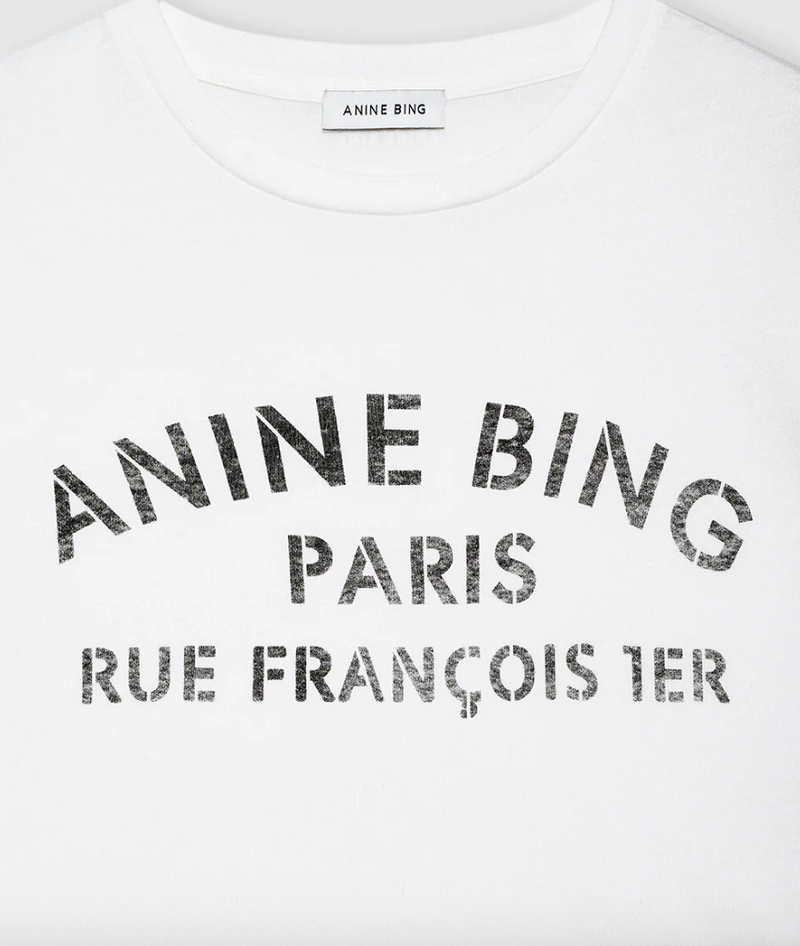 Anine Bing - Tshirt - Ivory - Cohen