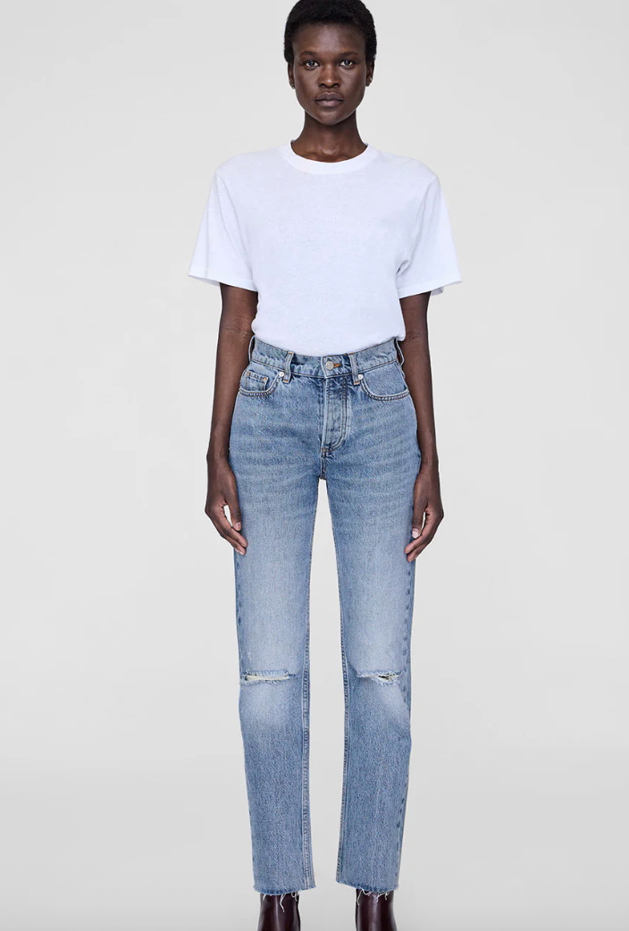 ANINE BING - Jeans - Destructed Antique Blue  - Bruno