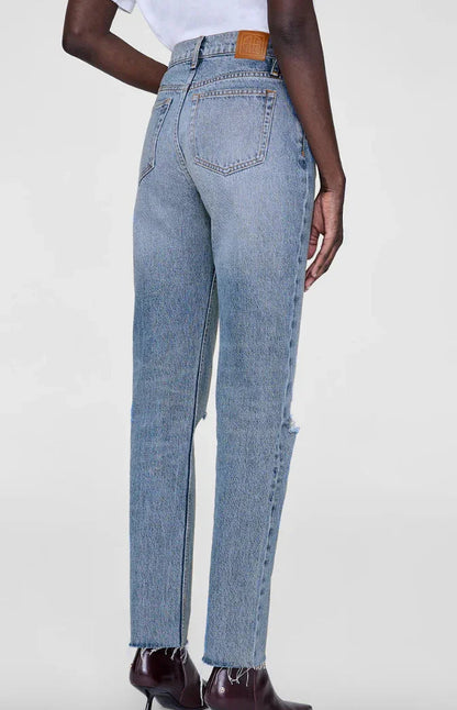 ANINE BING - Jeans - Destructed Antique Blue - Bruno - Stilkompagniet.dk