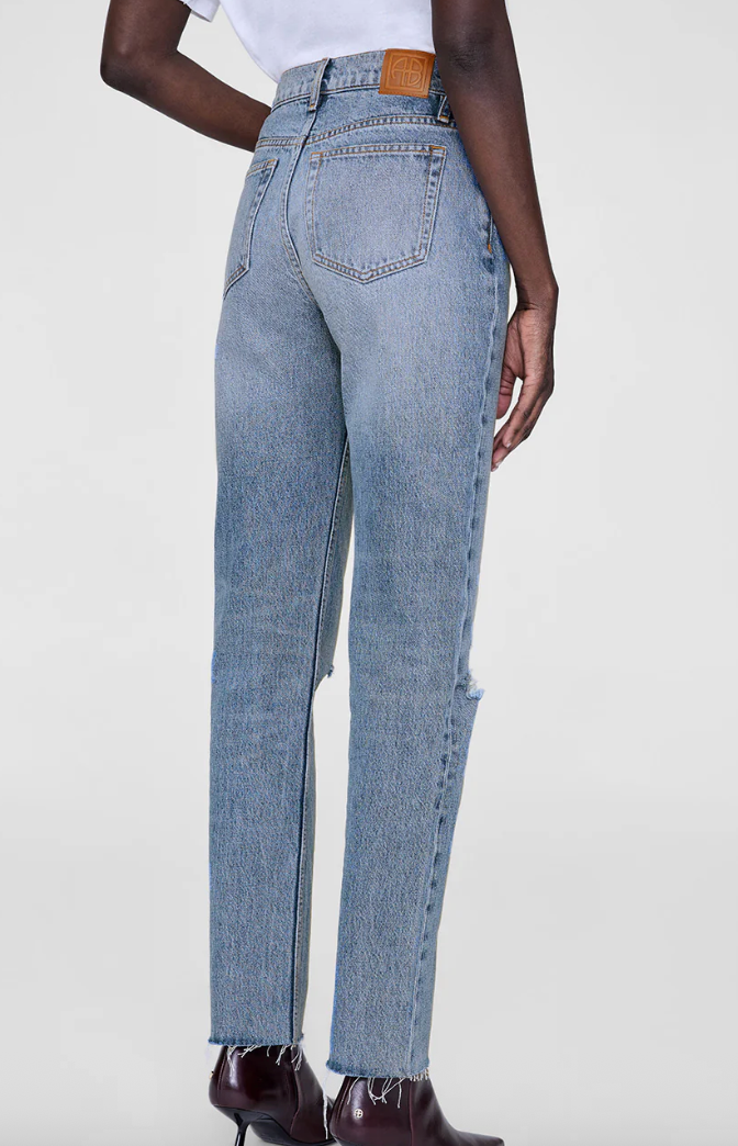 ANINE BING - Jeans - Destructed Antique Blue  - Bruno