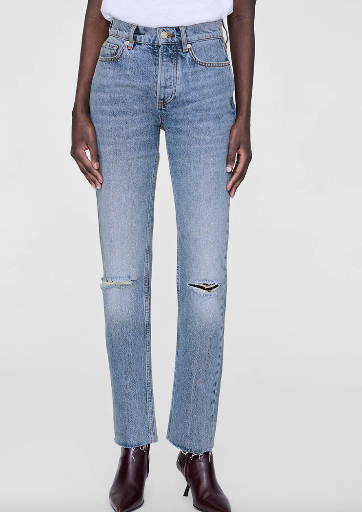 ANINE BING - Jeans - Destructed Antique Blue  - Bruno