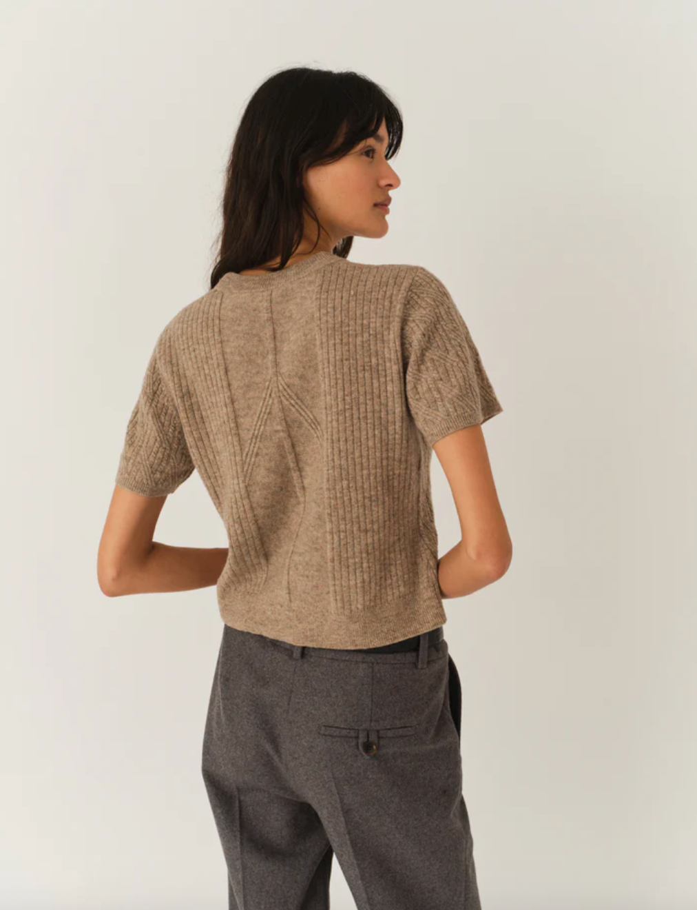 The Garment - Strik - Beige Melange - Como mini