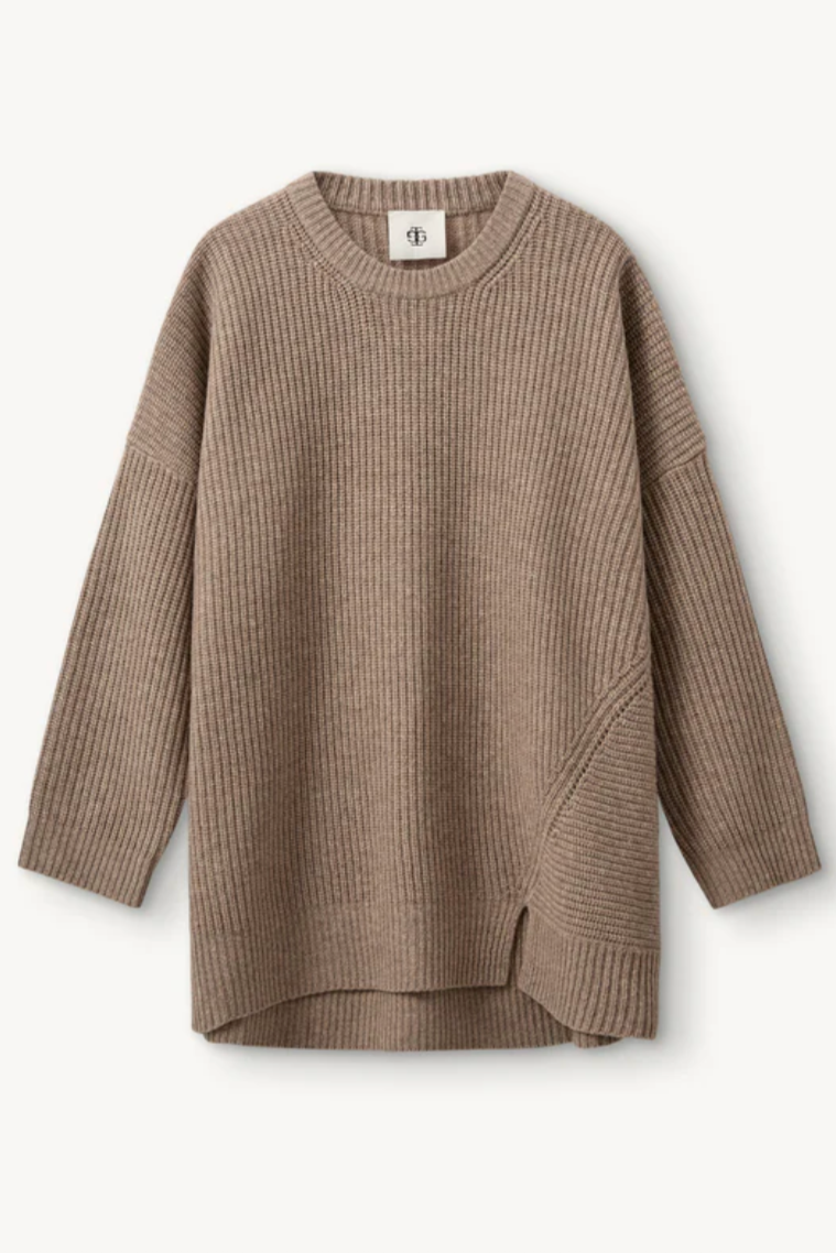 The Garment - Strik - Beige Melange - Como Giant