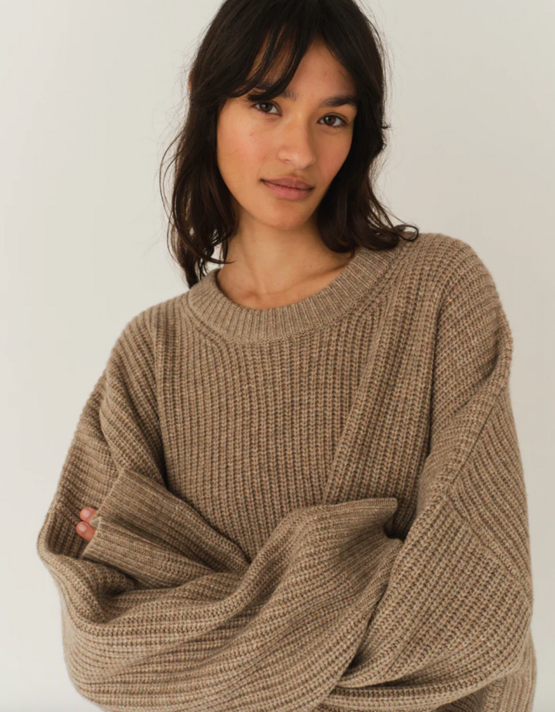 The Garment - Strik - Beige Melange - Como Giant