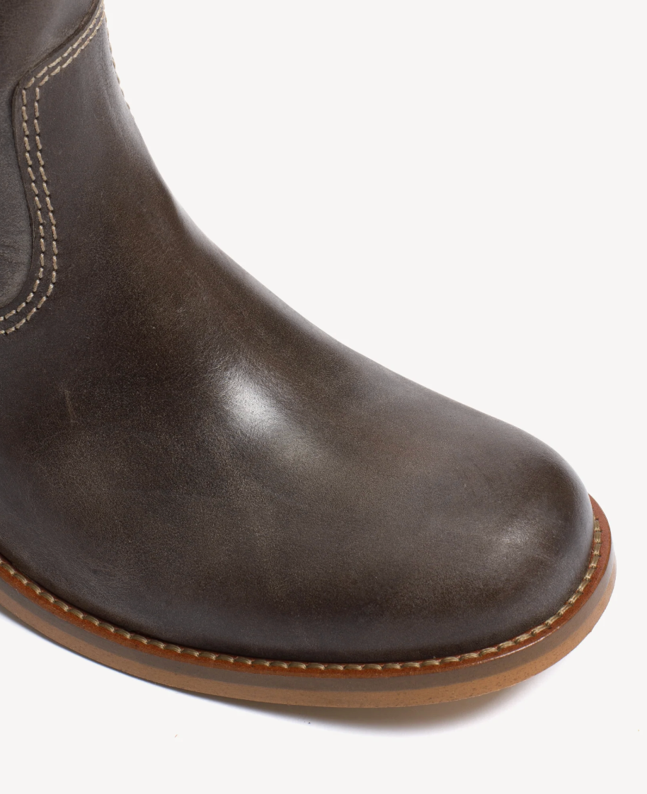 Dico - Læder Støvle - Dark Brown - Ann Gaucho Laces sss