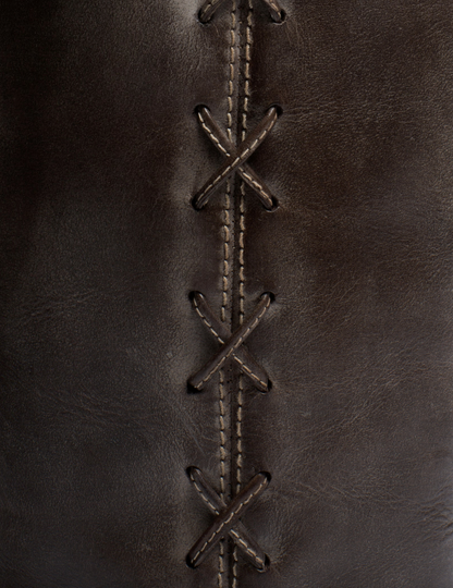 Dico - Læder Støvle - Dark Brown - Ann Gaucho Laces sss