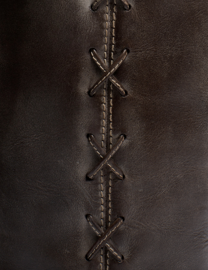 Dico - Læder Støvle - Dark Brown - Ann Gaucho Laces sss