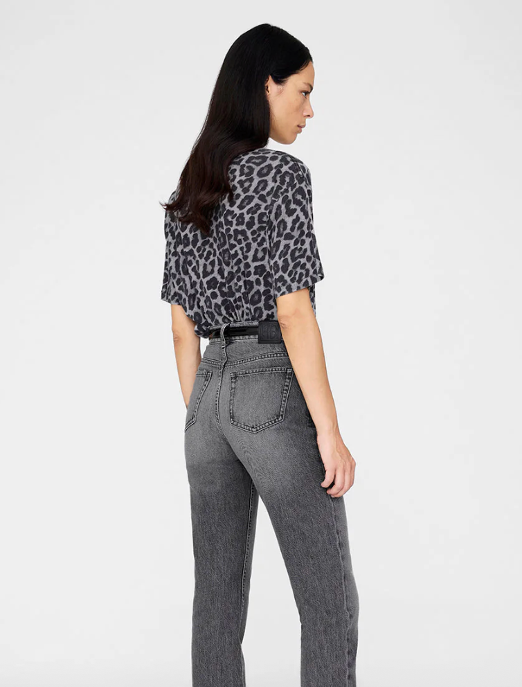 Anine Bing - Tshirt - Grey Leopard - Cohen