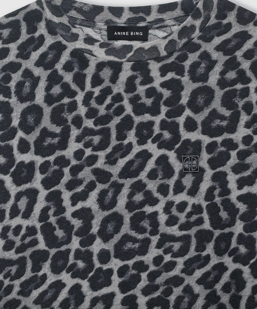 Anine Bing - Tshirt - Grey Leopard - Cohen