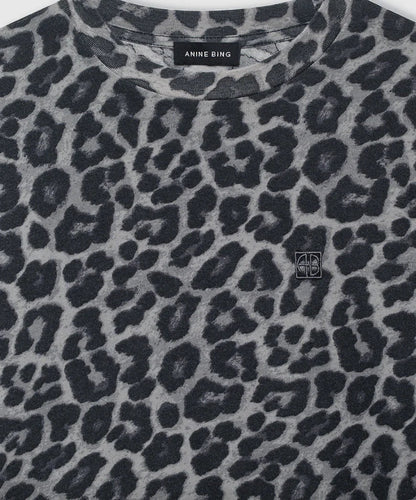 Anine Bing - Tshirt - Grey Leopard - Cohen