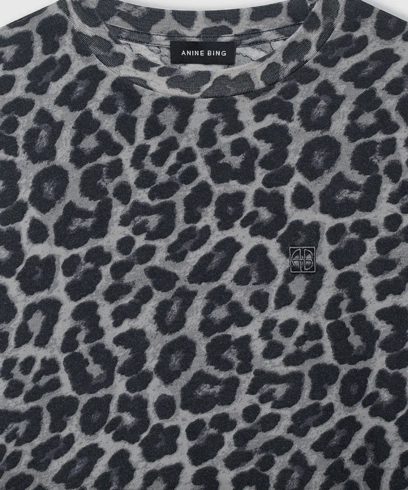 Anine Bing - Tshirt - Grey Leopard - Cohen