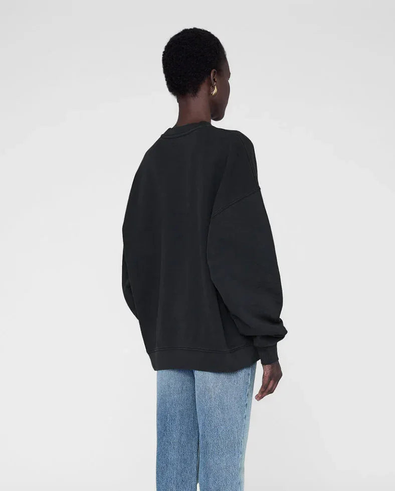 Anine Bing - Sweatshirt - Black - Miles Chenille