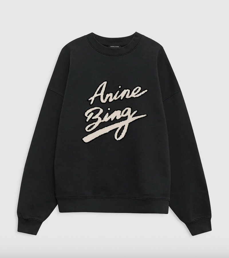 Anine Bing - Sweatshirt - Black - Miles Chenille