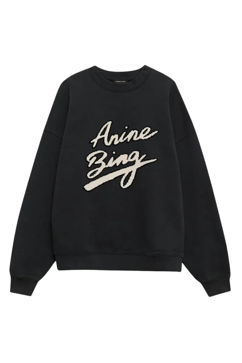 Anine Bing - Sweatshirt - Black - Miles Chenille