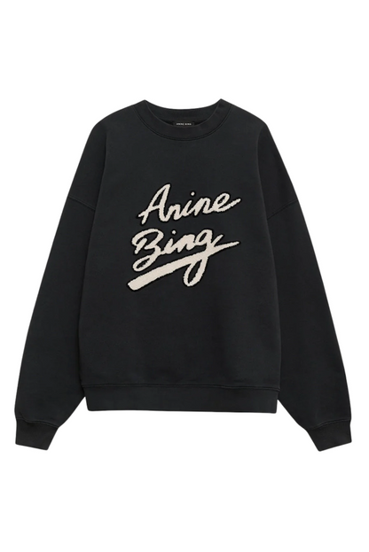 Anine Bing - Sweatshirt - Black - Miles Chenille