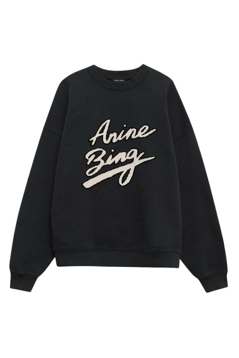 Anine Bing - Sweatshirt - Black - Miles Chenille