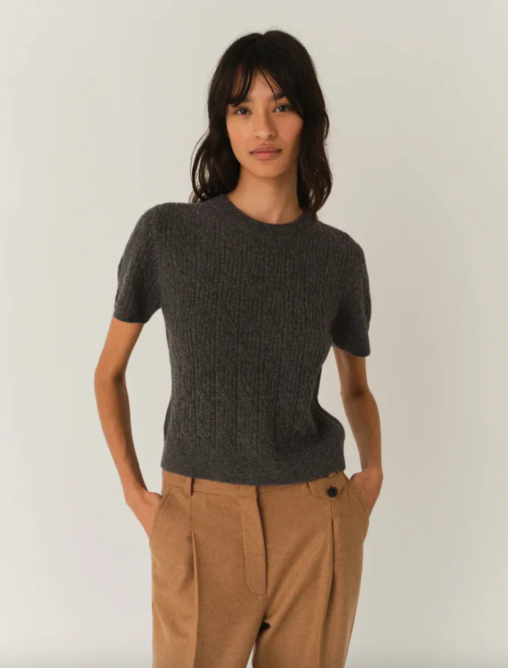 The Garment - Strik - Grey Melange - Como mini - Stilkompagniet.dk