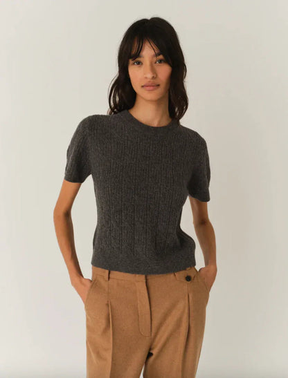 The Garment - Strik - Grey Melange - Como mini - Stilkompagniet.dk