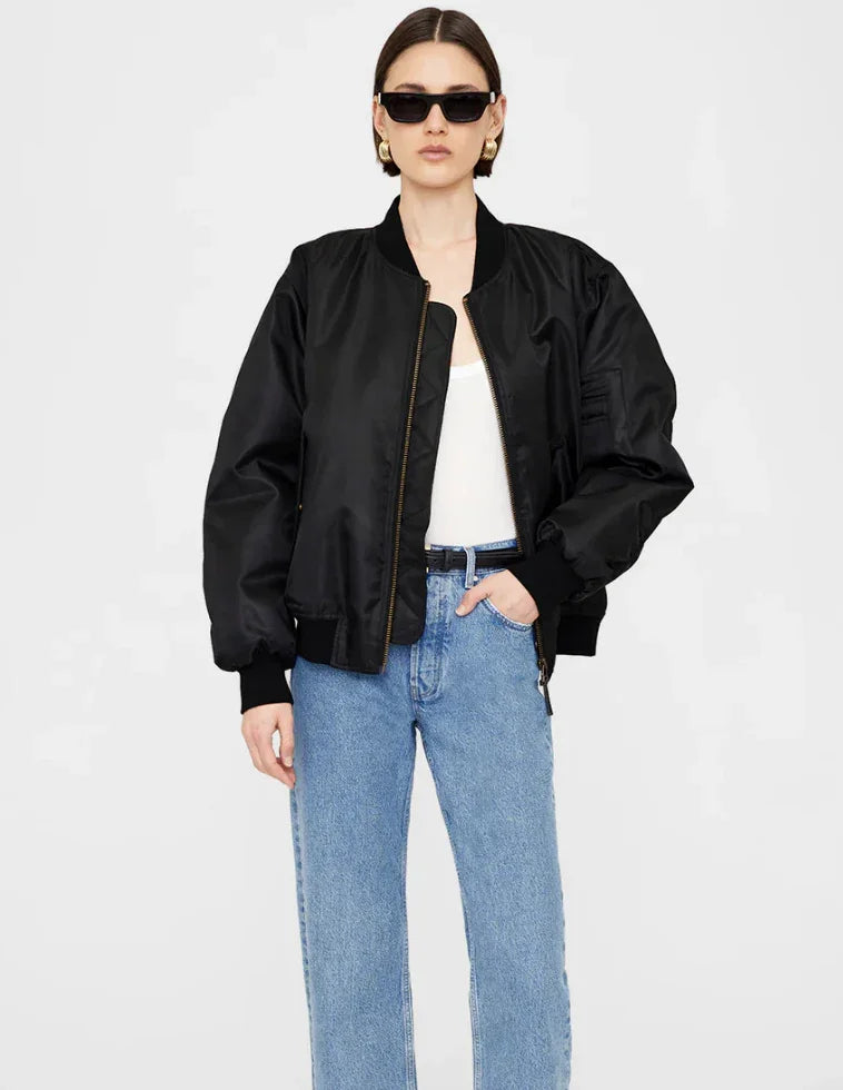 Anine Bing - Bomber jakke - Black - Leon - Stilkompagniet.dk