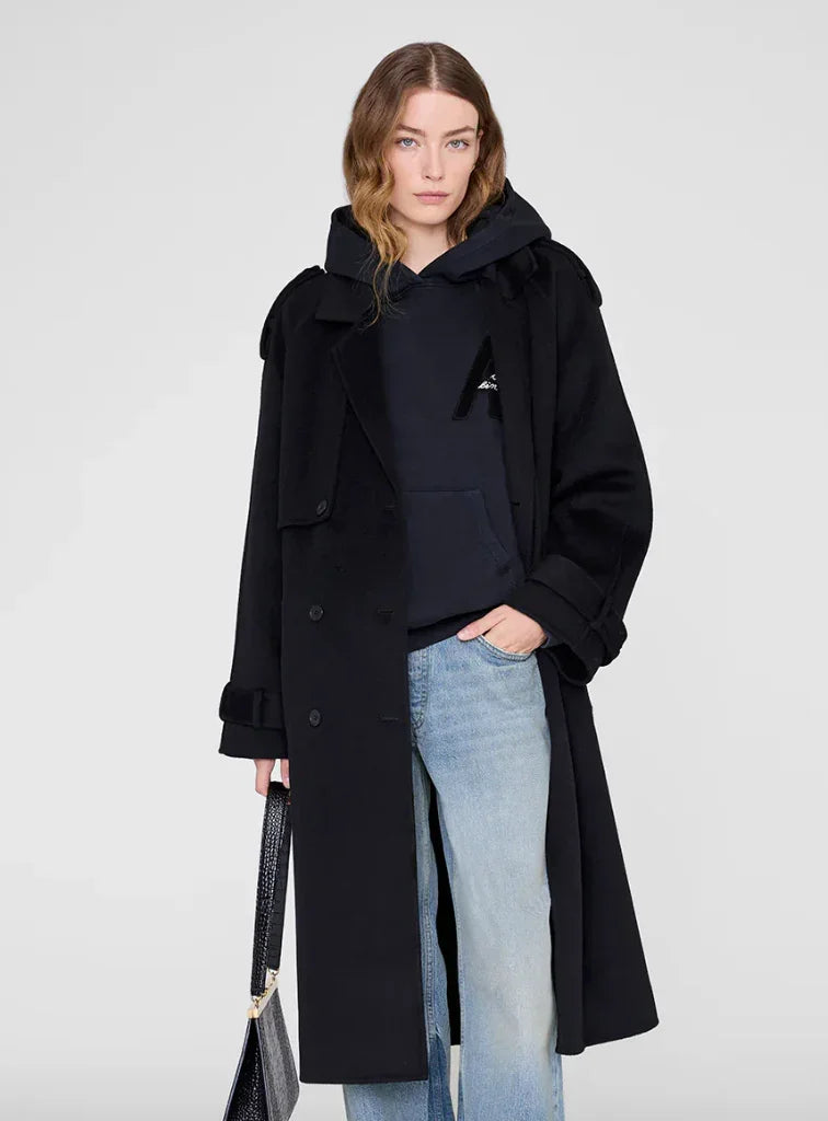 Anine Bing - Sweatshirt - Vintage Black - Jaci - Stilkompagniet.dk