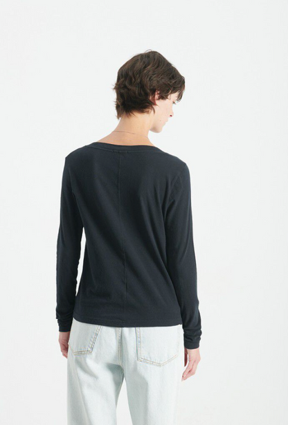 American Vintage - Bluse - Noir/Black - Gamipy V-Neck