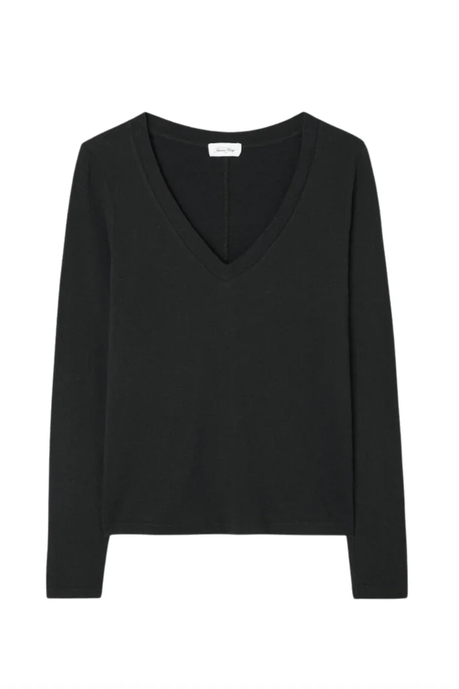 American Vintage - Bluse - Noir/Black - Gamipy V-Neck - Stilkompagniet.dk