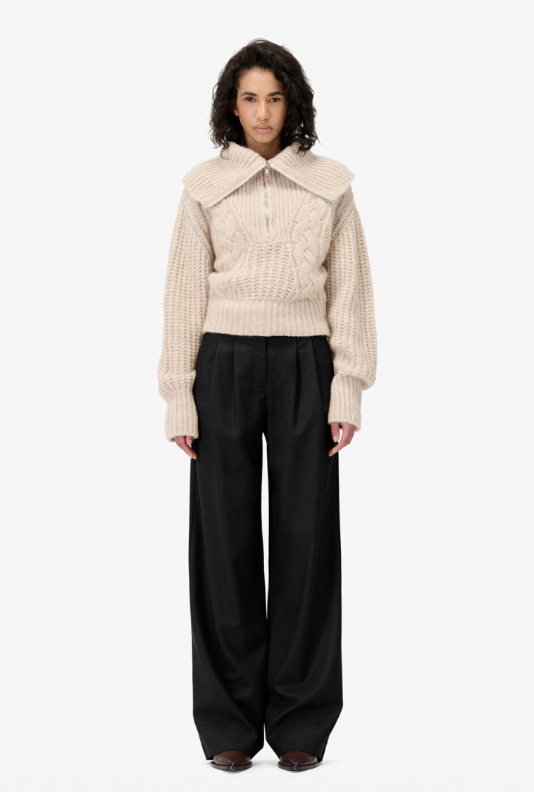 Iro - Bukser - Black Wool - Costane