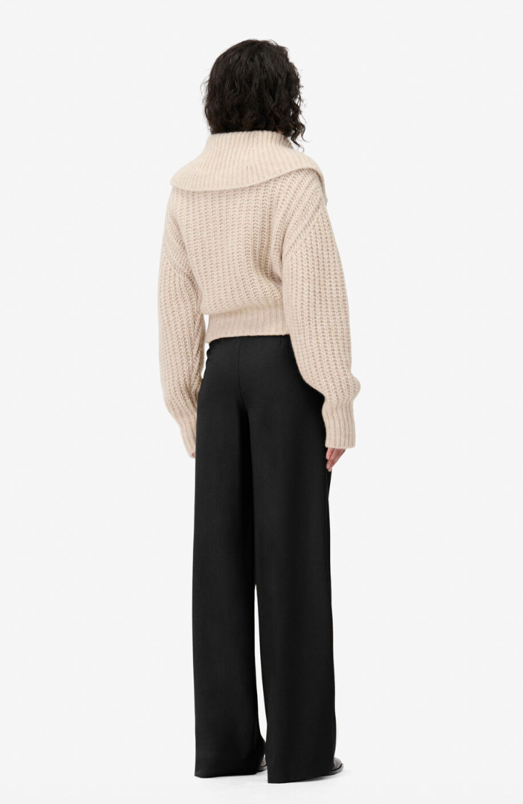 Iro - Bukser - Black Wool - Costane