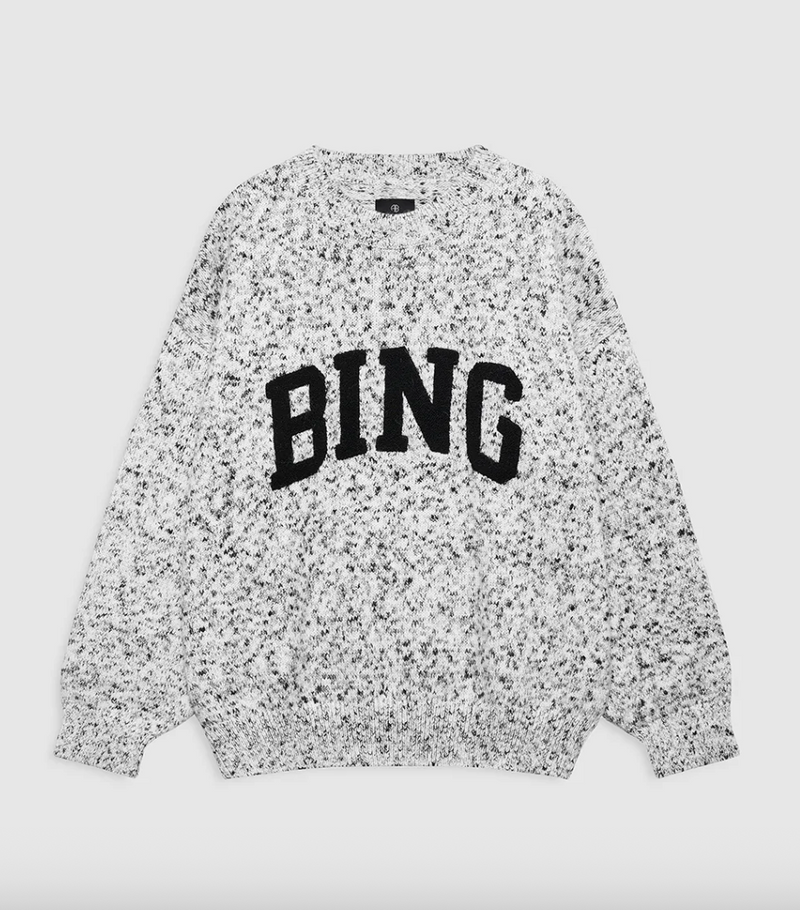 Anine Bing - Strik - Marled white - Sydney