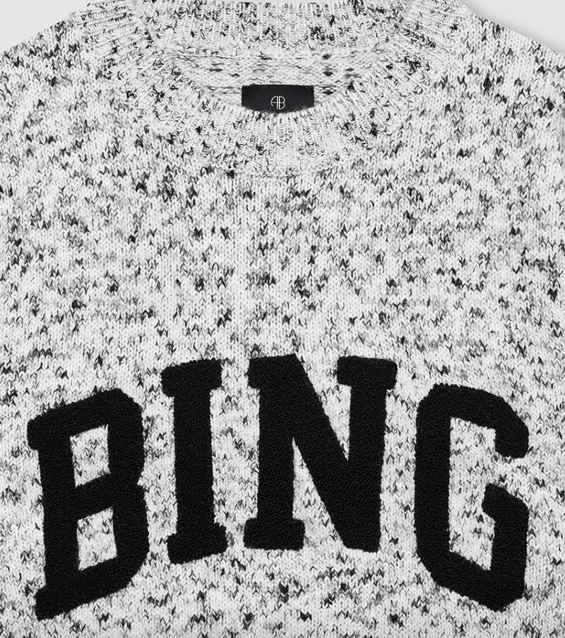 Anine Bing - Strik - Marled white - Sydney