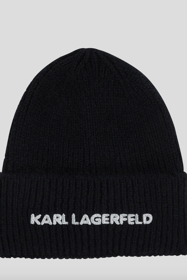 Karl Lagerfeld - Hue - Black - KNIT BEANIE