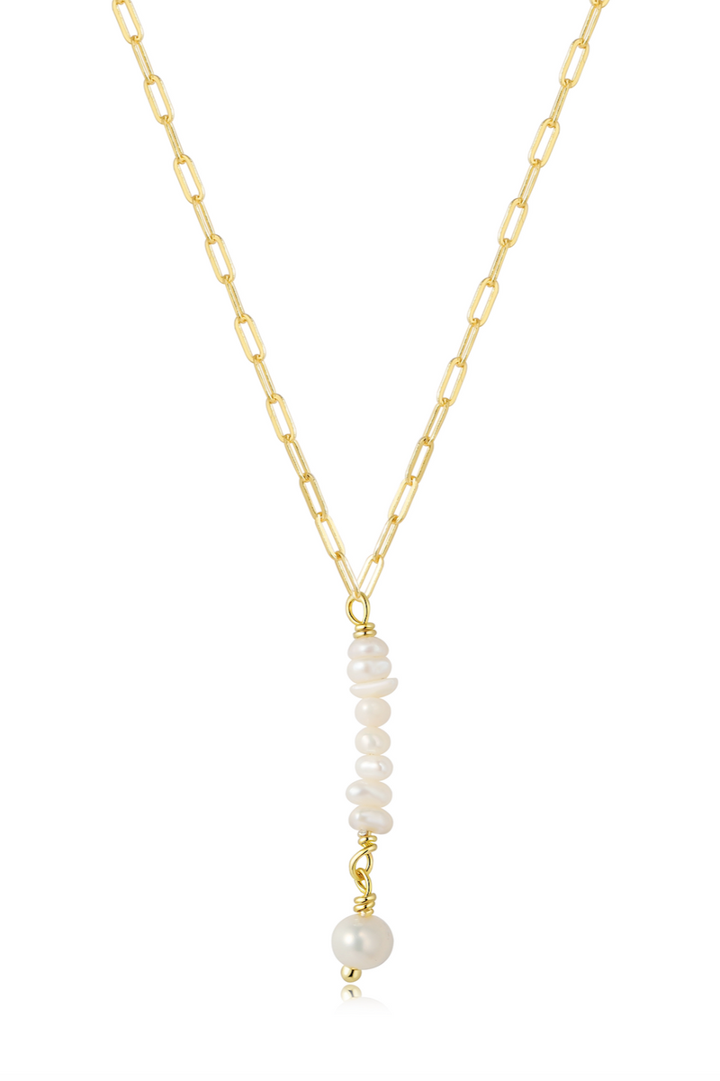 Andcopenhagen Jewelry - Halskæde - 18 karat guldbelagt 925 sterlingsølv - Ida Long