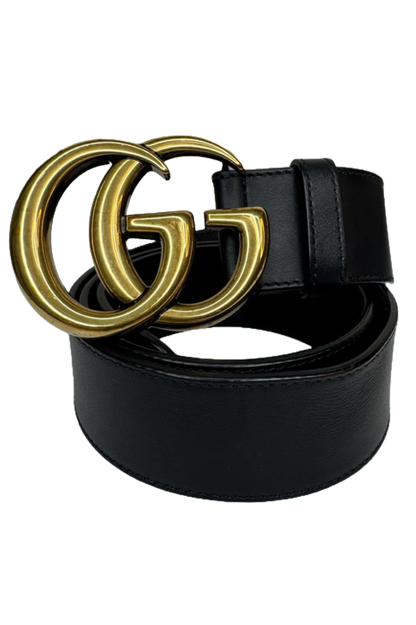 Gucci - Bælte - GG Marmont wide 80 cm. - Secondhand
