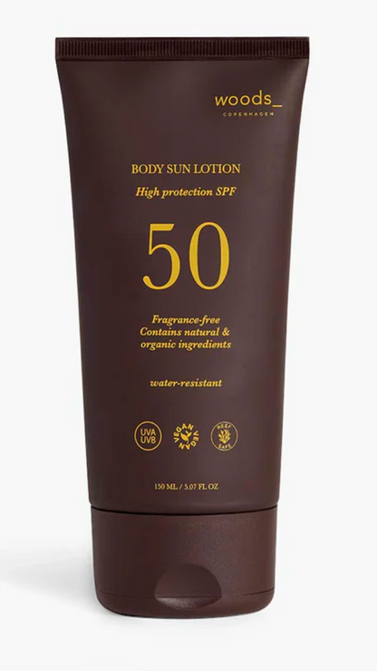 WOODS - Sun Lotion -  Body 50 SPF - Vegan - 150ml - sss