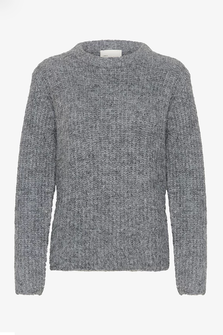 Pullover strik - Dark grey - 05 The knit pullover - MY ESSENTIAL WARDROBE