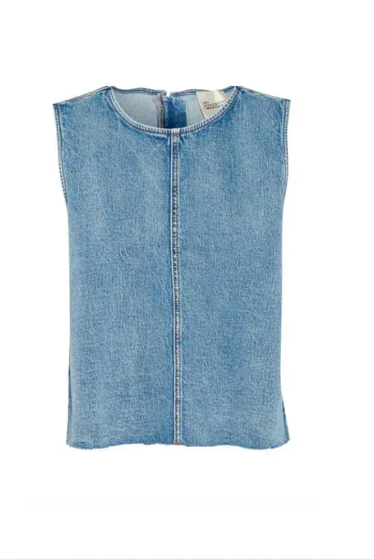 My Essential Wardrobe - Top - Denim light blue - DangoMW 144 - Stilkompagniet.dk