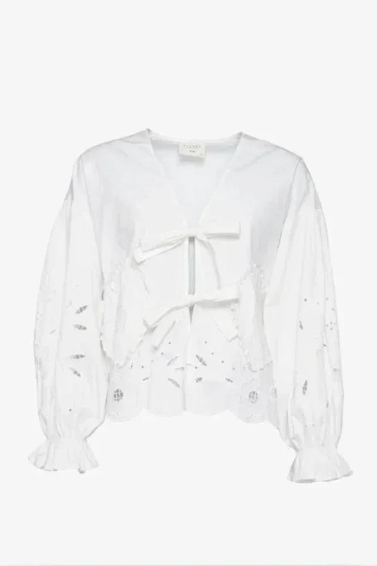 Bomuldsskjorte - Hvid - Maibritt organic cotton - Sissel Edelbo sss - Stilkompagniet.dk