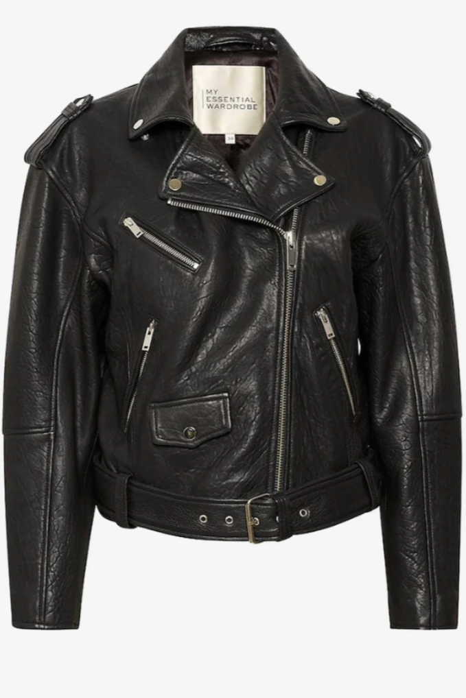 My Essential Wardrobe Gilo MW Leather Jacket Black