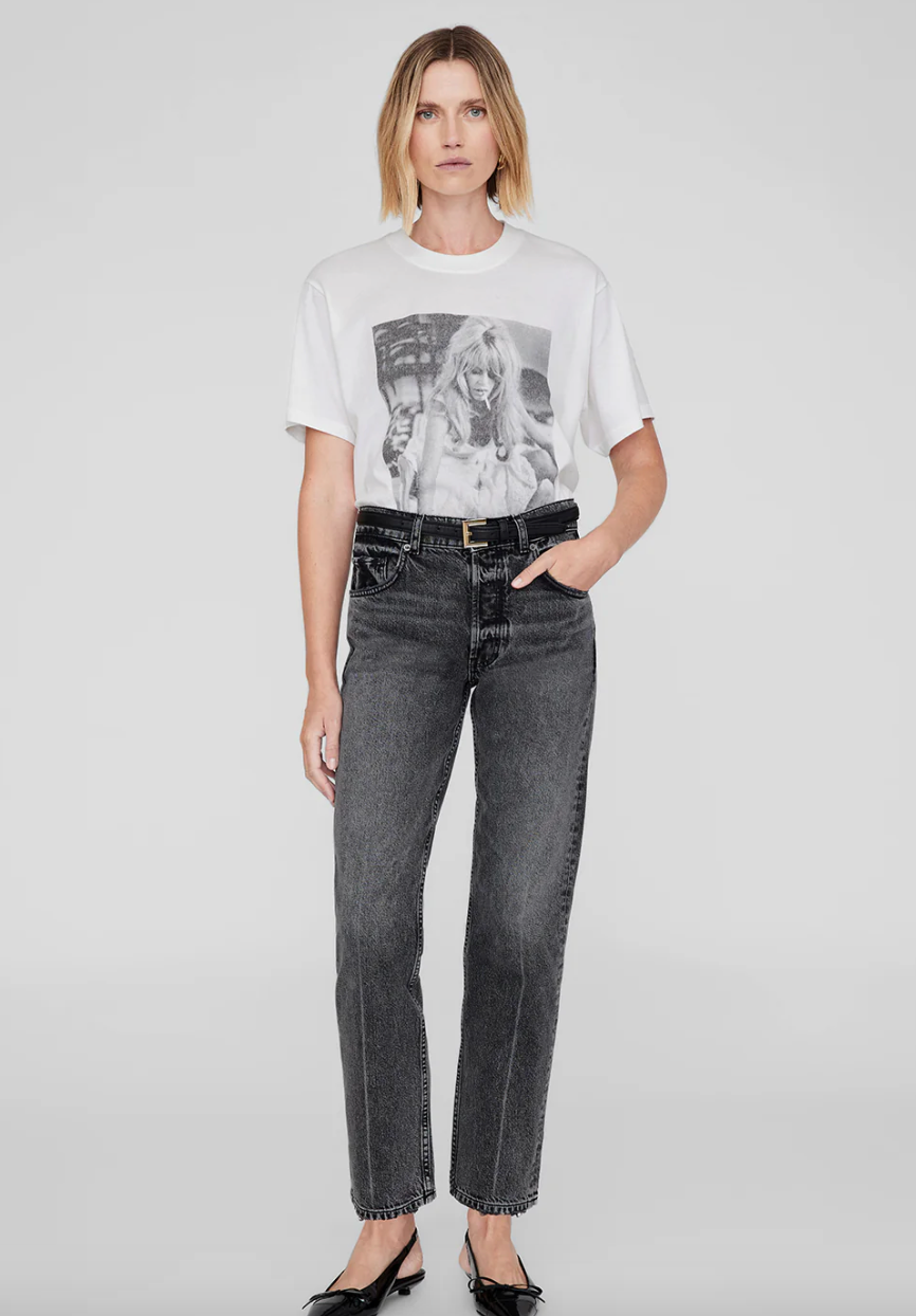 Anine Bing - T-shirt - LILI TEE AB X DK X BRIGITTE BARDOT - Ivory