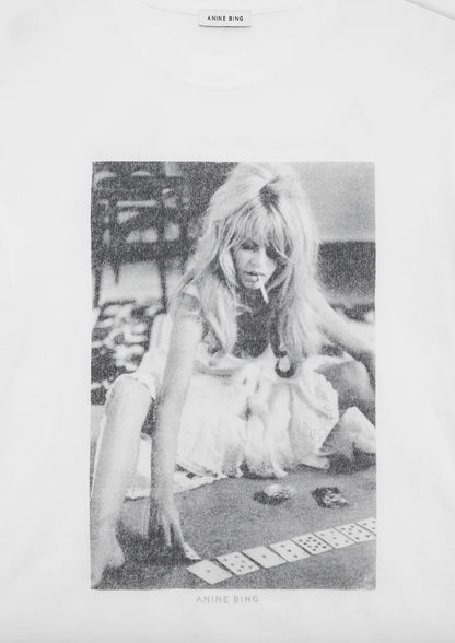 Anine Bing - T-shirt - LILI TEE AB X DK X BRIGITTE BARDOT - Ivory