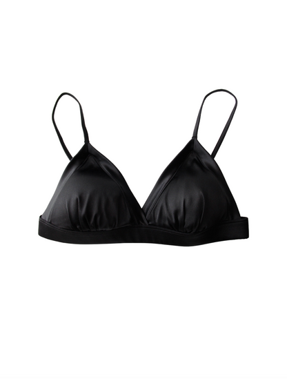 The Collection - Bh - 100% Mulberry silk - Black - Lisa (BEMÆRK str m/l er i preorder til uge 21)